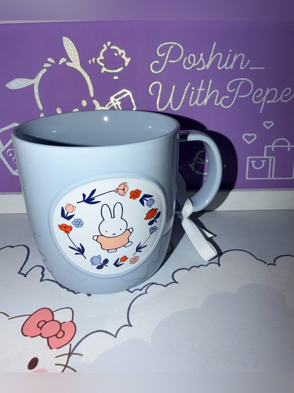 🐰NWT Magenta MIFFY  Floral 12 oz Mug
